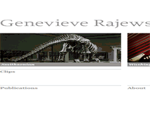 Tablet Screenshot of genevieverajewski.com